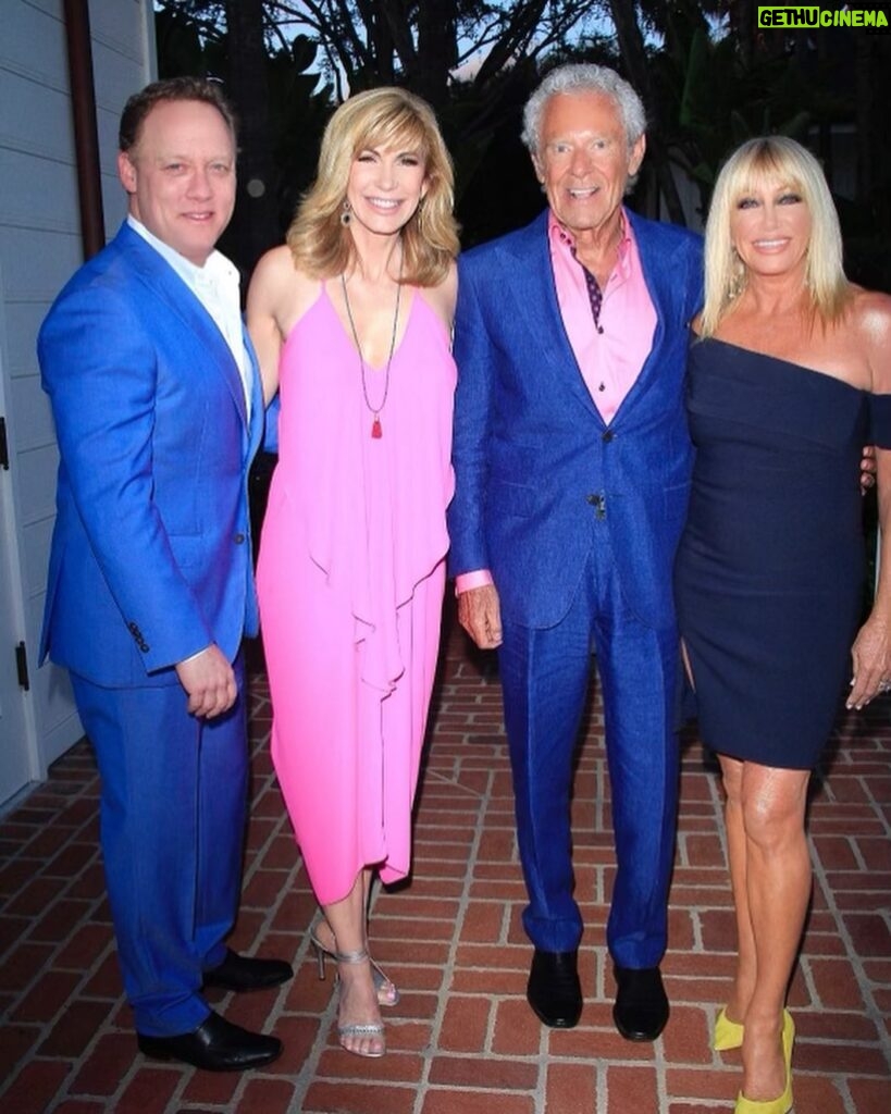 Leeza Gibbons Instagram - Gutted, but grateful. Not ready to say goodbye to my friend Suzanne Somers. But what a magnificent life. She was a star, and she loved being that source of light and beauty. She was a healer and she never said no to anyone looking for guidance and inspiration. She was a friend who let herself be vulnerable enough to be seen. She was a little girl, a sexy siren and the rock- solid center of her family. She was a truth- seeker who was evolving right til the end. Suzanne Somers was so many things to her friends and fans but most of all, she was Alan's wife, having rarely spent a few hours, much less a few nights apart. Their love story did not follow a straight line, nor did her career. She made her own rules, broke the ones which didn't fit and never failed to try new things that had never been done before. From her poems to her products; from her books to her singing, she lived out loud. On purpose. Out front. Ambitious and generous , with lists of awards and loads of accomplishments, she was most proud of her extraordinary family - with whom she worked and loved and played , and for whom she was a bonfire of inspiration. Steven and I send our deepest love and support to them today. 💔 #suzannesomers #shineon