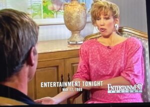 Leeza Gibbons Instagram - Oh, my goodness!  A friend sent over this picture from way back! I was three months away from delivering my first baby!  Check out my very chic pregnancy look!  I felt lucky that I could work right up to delivery with each of my 3. It feels like yesterday AND a lifetime ago.  Can you relate? #workingmom #thebeginning #entertainmenttonight #interview #thathair