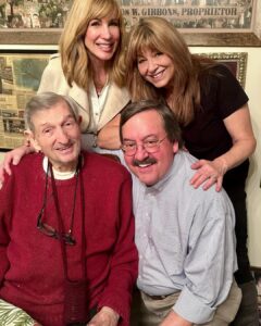 Leeza Gibbons Instagram - My 94 year old Dad with his three children. We are the lucky ones. Years ago, when her Alzheimer's finally won, our mother left us with only one wish....love each other well, and stay close. Mission accomplished, Mom. #familesareforever #lovemysiblings #charmedlife