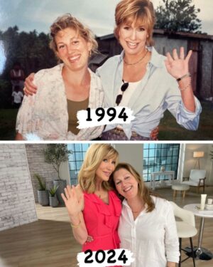 Leeza Gibbons Instagram - Two women, Three decades  apart...This is my friend and colleague Nina Resnikoff from the 90's and today. We met on a project in Fiji ( where the first picture was taken) for a @tonyrobbins project with #GuthyRenker and the bottom picture is in LA for another Guthy/Renker product.  We felt the same affection and admiration for each other as we always have, as we remarked how fortunate we are to still be working and contributing and loving it! Nina was, and is, a great creator/producer/executive/director .  Perhaps more than that, she is proof-positive that girls compete, but women inspire.  #thewaywewere #nevergiveup #womenwholead #purpose