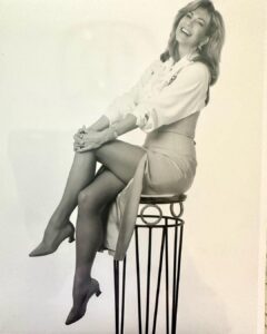 Leeza Gibbons Instagram - Somebody thought it was a good idea to literally put me on a pedestal for this photo. shoot! It's from Wayback in the day....a publicity shot for our show 