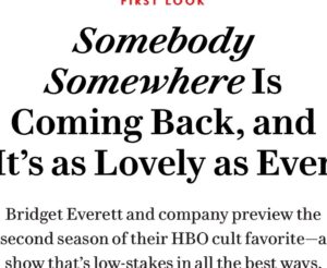 Lennon Parham Instagram - Kansas is calling. April 23rd.

Can’t wait for you to see this beautiful, hilarious season of television starring, written and made by beautiful, hilarious humans!  Watch a little teaser (from one of the episodes I directed!!!) and read the @vanityfair article - Link in bio! 

Season 2 of Somebody Somewhere on @hbo and @hbomax April 23rd!