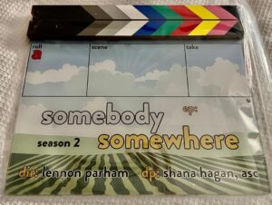 Lennon Parham Instagram - In the wee hours of Sat. morning, we finished filming 2 episodes of “Somebody Somewhere” Season 2 - that I had the great privilege to direct.

I was already obsessed with this gem of a show (if you haven't watched yet, do it now) and didn’t think I could love it more. After all, it stars @bridgeteverett , an incredible human and actress, whom I had the great fortune to work with on Lady Dynamite. Her performance and voice will crack you wide open.  She leaves it all on the floor and we are luckier for it.  @marycgarrison , whom I first saw dazzling in “Oh Pioneers” on stage at @uetheatre where together we learned the craft of theater and true friendship. BTW, she’s still dazzling. And my dear friend, @boomboomhiller whom I first met in a dirty basement rumbling around with some Police Chiefs - we were just trying to make each other laugh and not much has changed. It’s no wonder folks are falling in love with him as Joel, because in real life he is just as endearing and delightful. 

But then I met the dynamic duo of @pthureen & @fancyboslady who together with Bridget, @cstraussy and their writers have crafted one of the most unique, hilarious and truthful stories on television. They welcomed me with warmth and kindness and I am so grateful. 

I learned so much from the keen, perceptive eye of our DP, @shanahaganasc - With @bzuniga beside her and her incredible camera dept, unstoppable!

I also fell in love with my new friends @murrayhill (showbiz!) & @iamtimbagley - ooh they make me laugh

my 1st AD @neumiepoo was a match made in heaven. Her undying energy and constant puns will always serve her well. Also, she goes hard on the dance floor. Respect. 

Special shout outs to @markduplass @jayduplass for the faith! @mfentwin for stellar production design and ❤️@smithchristiepants for being the best. Tyler and Carr for everything. 

I am so honored and proud to be a part of this incredible show. If you haven’t watched yet, spend a few hours in Manhattan, Kansas. You can find it on HBO and HBO Max. You won’t regret it. And if you have… then get ready for an amazing season 2. 

#DreamsDontHaveDeadlines #DDHD Easy, llama.