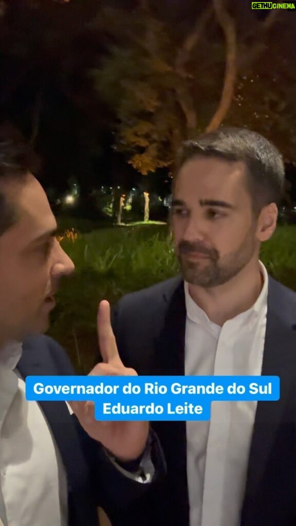 Leonardo Siqueira Instagram - Com o Governador @eduardoleite45!