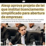 Leonardo Siqueira Instagram - Se você tem um negócio de baixo risco, você vai poderar abrir seu negócio sem esperar alguém te autorizar. “Aqueles que produzem não deveriam depender da autorização de quem não produzem nada!” São os empreendedores que geram emprego e riqueza, não os políticos! E como diria Abraham Lincoln: - Não se fortalece o fraco, enfraquecendo o forte. - Não se ajuda o recebedor de salário, prejudicando o pagador de salário. - Não se ajuda os pobres, prejudicando os ricos!