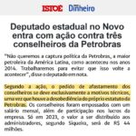 Leonardo Siqueira Instagram - ESSA SEMANA GANHAMOS, MAIS UMA VEZ, A CAPA DOS JORNAIS POR FAZER O ÓBVIO. Não permitir que a Petrobras seja um cabide de empregos para políticos! Entrei com ação para afastar conselheiros com indicações irregulares e garantir que a empresa seja administrada de forma técnica e transparente.