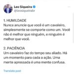 Leonardo Siqueira Instagram – No mundo em que ter sucesso é ser famoso por dancinha no TikTok. Ou que muitos desistiram de SER e preferem apenas TER, quais valores você vive pra si?

Quais valores você quer passar para a sua família?

13 LIÇÕES DE UM CAVALEIRO é um guia pra quem quer viver uma vida de verdade!