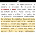 Leonardo Siqueira Instagram - Se você tem um negócio de baixo risco, você vai poderar abrir seu negócio sem esperar alguém te autorizar. “Aqueles que produzem não deveriam depender da autorização de quem não produzem nada!” São os empreendedores que geram emprego e riqueza, não os políticos! E como diria Abraham Lincoln: - Não se fortalece o fraco, enfraquecendo o forte. - Não se ajuda o recebedor de salário, prejudicando o pagador de salário. - Não se ajuda os pobres, prejudicando os ricos!