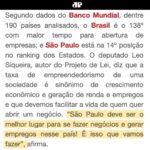 Leonardo Siqueira Instagram - Se você tem um negócio de baixo risco, você vai poderar abrir seu negócio sem esperar alguém te autorizar. “Aqueles que produzem não deveriam depender da autorização de quem não produzem nada!” São os empreendedores que geram emprego e riqueza, não os políticos! E como diria Abraham Lincoln: - Não se fortalece o fraco, enfraquecendo o forte. - Não se ajuda o recebedor de salário, prejudicando o pagador de salário. - Não se ajuda os pobres, prejudicando os ricos!