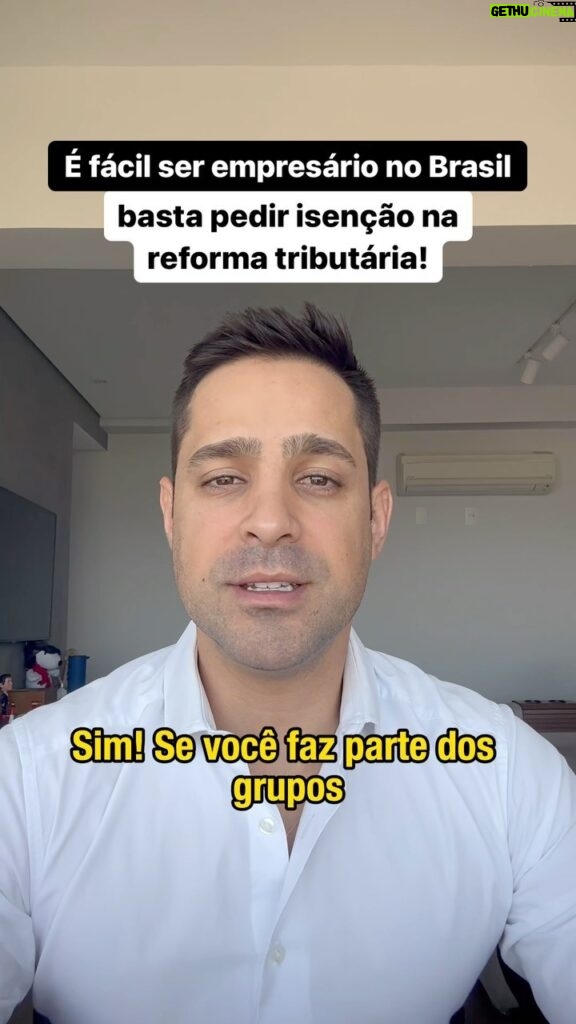 Leonardo Siqueira Instagram - É fácil ser empresário no Brasil… Sim! Se você faz parte dos grupos privilegiados que tem acesso ao poder em Brasília.