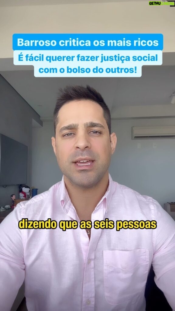 Leonardo Siqueira Instagram - Onde estava o ministro quando aumentaram o Auxílio Moradia para R$ 4.377? Onde estava o ministro quando instituiram auxílio wifi para juízes? Onde estava o ministro quando o STF gastou R$ 2 milhões com lagostas e vinhos. Eu não estou advogando que um Ministro do STF seja mal remunerado. Estou apenas apontando a hipocrisia dele ao querer fazer justiça social com o bolso outros e se omitir quando a maioria dos privilégios vem do judiciário.