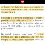 Leonardo Siqueira Instagram - Mais uma pra conta! Após nossa ação, presidente do fundo de pensão do Banco do Brasil é afastado novamente.