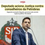 Leonardo Siqueira Instagram - O que fizemos em 10 meses de trabalho? - Entramos com uma ação para afastar o presidente da Previ. (Foi afastado, mas, infelizmente, voltou) - Entramos com uma ação para afastar 3 conselheiros da Petrobrás por desobediência ao Estatuto. (Está sendo julgado). - Fui indicado para o Conselho da USP. - Aprovamos um projeto de Lei de Licenciamento Simplificado que extingue centenas de alvarás para empresas de baixo e médio risco. - Fomos uma das principais vozes na Assembleia pela Desestatização da Sabesp. Isso porque não deu nem 1 ano de mandato...