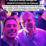 Leonardo Siqueira Instagram - A SABESP É UMA EMPRESA BOA! MAS ELA PODE E VAI SER MELHOR! Com a iniciativa privada, a Sabesp vai - investir R$ 65 bilhões a mais, ao invés de R$ 56 bilhões. Ou seja, R$ 10 bilhões a mais. - Atender 10 milhões de pessoas, ao invés de 9 milhões. Ou seja, 1 milhão de pessoas a mais. - Universalizar o acesso em 2029, e não mais em 2033. Ou seja, 4 anos antes. E SEM aumentar a tarifa pelo mecanismo que o governo está utilizando. Ou seja, mais investimento, mais gente sendo atendida e de forma mais rápida. Esses são os números. Não é ideologia, é matemática. Quem lutar contra isso está negando a matemática e prejudicando os brasileiros. Simples.