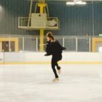 Lesli Margherita Instagram – Really glad rink camera captured me trying to center my turns, looking at my progress, flipping off the ice (it’s the ICE’S fault) and then questioning all of my life choices before reluctantly trying again. This could also be swapped for ANY rehearsal of mine 🤣🤣 
Shout out to @ben.on.ice who deals with this debacle