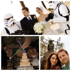 Lesli Margherita Instagram - 15 Years. How it started ➡️ How it went ➡️ How it is. Happy Anniversary @darthstafford !! I could say a ton…but u already know that 🤣. ♥️🐾