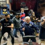 Leslie Jordan Instagram - We have such a good time on the set of @callmekatfox. We are supposed to be on a break but we all decided to learn the cha cha slide instead. @missmayim @mrcheyennejackson @julian_gant @kylapratt @christopher__rivas