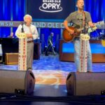 Leslie Jordan Instagram - Leslie singing with TJ Osborne of @brothersosborne during his @opry debut. As a boy from rural Tennessee, performing on the Opry stage was a lifelong dream for Leslie. To do it with friends was even sweeter.