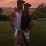 Liam Hemsworth Instagram - Just a couple guys with feelings and emotions...and really really cool shorts.