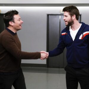 Liam Hemsworth Instagram - Thanks for having me and always being so awesome @jimmyfallon @fallontonight tune in at 11:35/10:35c on NBC 📸 Andrew Lipovsky