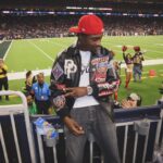 Lil Tjay Instagram - Grateful for the sh!t I got cause I come from a hard life! 🫡 🩶… s/o @jmulan nd the @houstontexans we was Litt last night 😂😂 #goodwin Houston, Texas