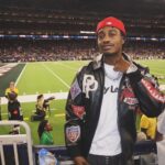Lil Tjay Instagram - Grateful for the sh!t I got cause I come from a hard life! 🫡 🩶… s/o @jmulan nd the @houstontexans we was Litt last night 😂😂 #goodwin Houston, Texas