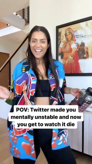 Lilly Singh Instagram - Bye bye Twitter! I know it’s not healthy to feel joy over someone else’s loss but… I’m okay with that right now💀😂 because Twitter has dragged me, come for my neck, roasted my soul and harvested my organs. So please, even though I stopped using it years ago, let me have this moment of being petty af. 

Is this just me? Anyone else happy over Twitter slowly dying? Or are you all healthy, well-adjusted adults?