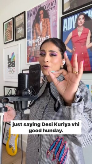 Lilly Singh Instagram - Messed around and wrote a love song to Brown girls 😅😉, sampling @gururandhawa with a little Punjabi flare 🎶

I was inspired by amazing Brown girlies; the ones I see as sisters, the ones I have a crush on, the ones that have resilience, the ones that I’m cheering on, and the ones who make that bag. I feel there is not enough music telling you specifically how amazing you are (and definitely not enough music about two Lady Sangeets 👀), so this is my little way of creating the things I wish existed/want to see more of. Maybe someone will hear it and catch a vibe or feel seen🎵 

I know I’m not an expert, but I really enjoy writing and making music as a hobby, so I’m gonna share more of it. I find writing and recording also really helps my mental health. What other songs do you want me to sample? Comment below because my boy @alidbdurrani is a straight genius and goes crazy with the beats 🔥👇🏽

Also, no Brown dudes were hurt in the rapping of this verse haha 😅 Paaji plz don’t come for my neck. It’s all love 💜

Thanks for listening 🙏🏽

🎼: @alidbdurrani