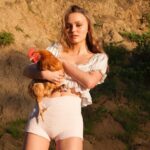 Lily-Rose Depp Instagram – Ms. Tweedy Bunting & me🤤 by chicken daddy @walkerbunting
