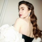 Lily Collins Instagram – All dressed up last night for the @bafta Awards! So honored to be included in such a special evening — and to present the award for special effects. Loved being back in London for a minute – and so fun to see so many friends and peers across the pond…