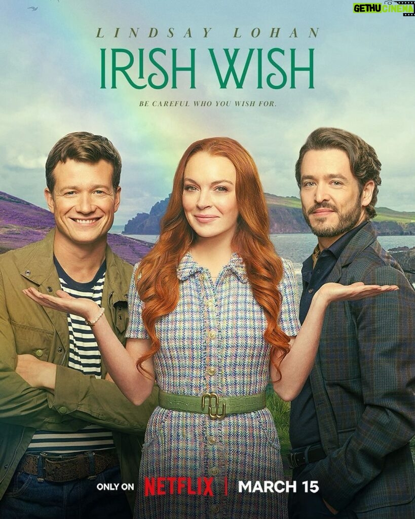 Lindsay Lohan Instagram - I’m so excited to share with you the poster for Irish Wish and keep an eye out for the trailer coming next week! ☘💝😉