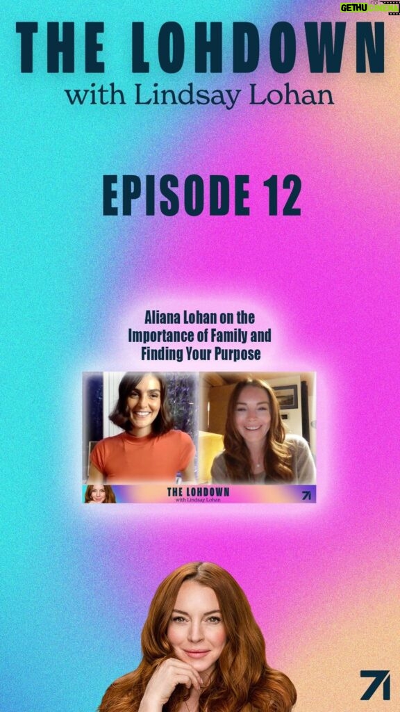 Lindsay Lohan Instagram - Aliana Lohan on the Importance of Family and Finding Your Purpose On this week's episode, I sit down to chat with my triple threat sister, Aliana Lohan! We dish about working together when we were younger and how excited we are to be collaborating again this year in Falling for Christmas. Aliana shares her musical inspirations, favorite stories from modeling and acting gigs, and stories from growing up with me. I can't wait for you all to experience the joy and inspiration Aliana brings with her everywhere she goes! "Rumors" performed by Lindsay Lohan. (C) 2004 Casablanca Music, LLC; Universal Music Group; Sony Music Publishing @aliana @studio71us #TheLohdown #lindsaylohan #alianalohan