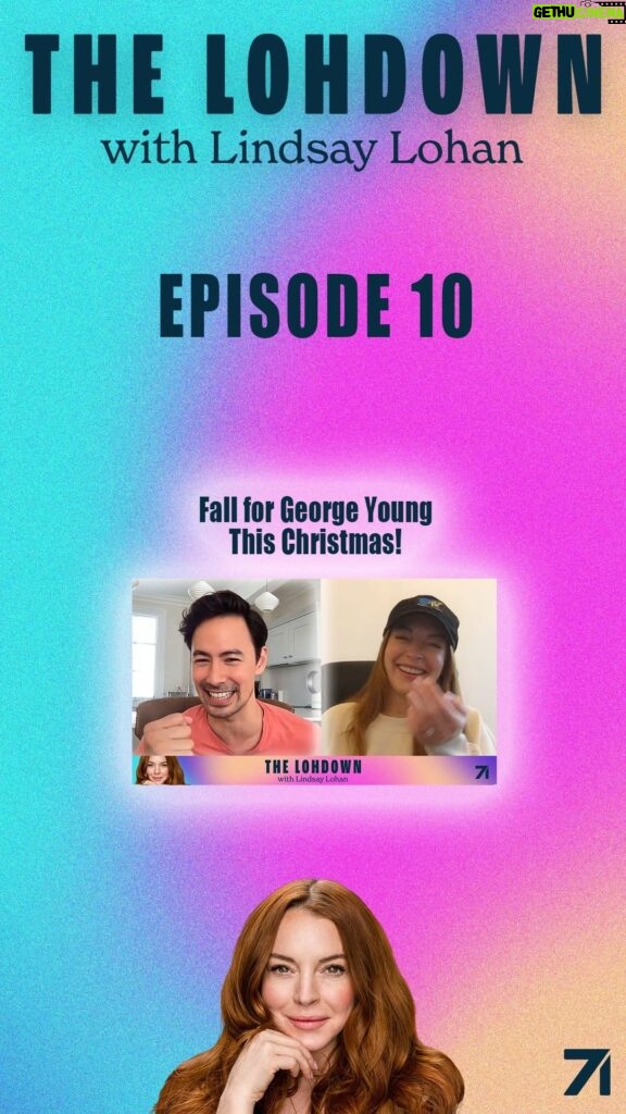Lindsay Lohan Instagram - Fall for George Young This Christmas! This week I chat with my hilariously charming costar, George Young, from my upcoming movie, Falling for Christmas. We reminisce about our time on set together, reveal our dream coworkers, and reflect on the importance of balancing career and family. "Rumors" performed by Lindsay Lohan. (C) 2004 Casablanca Music, LLC; Universal Music Group; Sony Music Publishing @instageorgey @studio71us #thelohdown #lindsaylohan