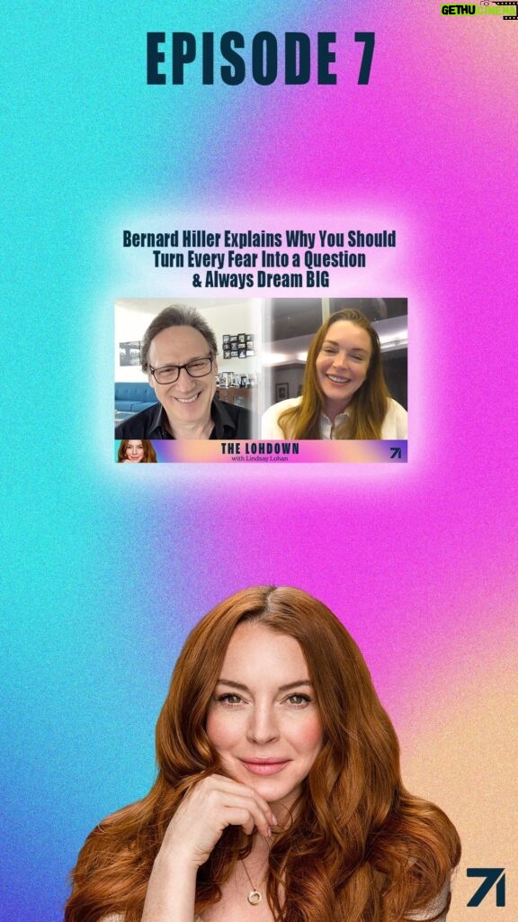 Lindsay Lohan Instagram - Bernard Hiller Explains Why You Should Turn Every Fear Into a Question & Always Dream BIG I catch up with my longtime friend and wonderful talent, Bernard Hiller, who is a world-renowned Hollywood acting coach, business trainer and life coach. I get the Lohdown on how he fell in love with acting, his tips on achieving all your goals, and why you should turn every fear into a question. Tune in to hear why Bernard thinks it's not about the journey or the destination, it's who you’re traveling with. "Rumors" performed by Lindsay Lohan. (C) 2004 Casablanca Music, LLC; Universal Music Group; Sony Music Publishing @Bernard.Hiller @studio71us #TheLohdown #LindsayLohan #bernardhiller