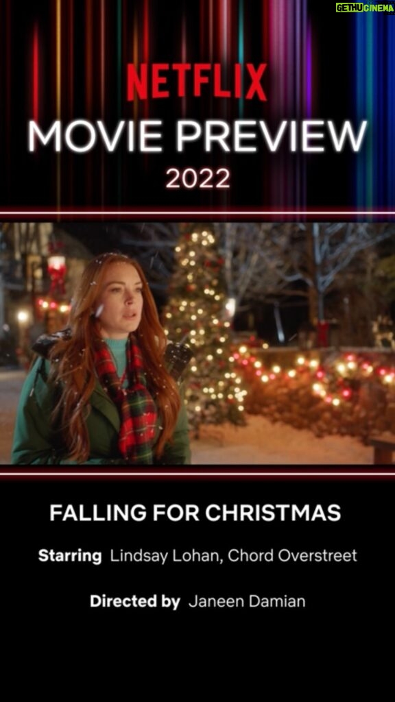 Lindsay Lohan Instagram - The 2022 Netflix Movie Preview is here. Check out it, along with a first look at my project, "Falling for Christmas", coming to Netflix this year. #netflixmovies2022 🥰