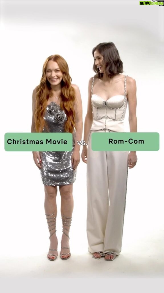 Lindsay Lohan Instagram - This or that: Lohan Sisters Edition ✨Falling for Christmas is now streaming! 🎄