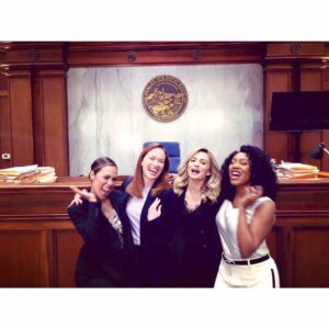 Lindsey Gort Instagram - watch All Rise on CBS tonight to see me have no fun with these people. (actually, i have no scenes with them tonight. i just couldn’t get @wbethel to laugh with me) #allrise