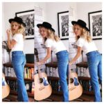 Lindsey Gort Instagram - blue jean baby. LA lady. tryin’ to start a band 🌸 #blistersonmyfingers #nevertoolatetobecomeachildguitarprodigy