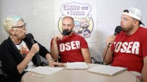 Lisa Lampanelli Instagram - Sometimes a bitch can’t help but go back to her roasting days!

Sorry Not Sorry, @beaumcdowellcomedy & @nickscopes 

New episode of Losers with a Dream podcast available on ITunes, Spotify and YouTube Monday at 8 am EST. LINK IN BIO.