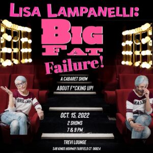 Lisa Lampanelli Instagram - Tickets are LIVE to see me perform with my friend/comedy legend @LisaLampanelli at her brand-new cabaret show, "Lisa Lampanelli: Big Fat Failure!" at the @TreviLounge in Fairfield, CT, on Sat., Oct. 15. Two shows only with a small number of VIP tickets available. Go to: https://bit.ly/3PJ3DHF for tickets (or link in my bio)