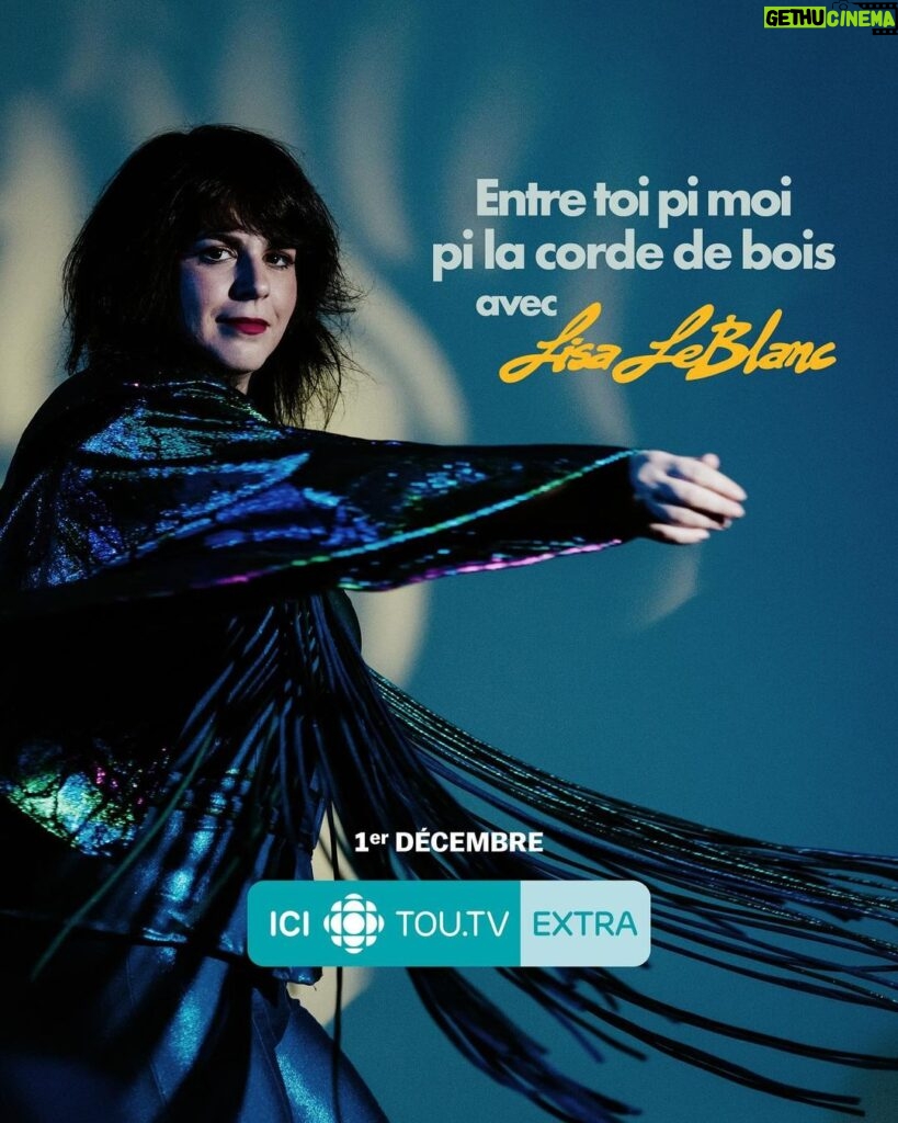 Lisa LeBlanc Instagram - Entre toi pi moi pi la corde de bois avec Lisa LeBlanc | Dès le 1er décembre sur ICI Tou.tv EXTRA 🪕