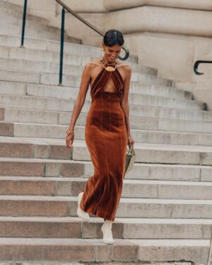 Liya Kebede Instagram - 🙏🏾 @danielroseberry @schiaparelli  #pariscoutureweek 📸@asiatypek @lofficielitalia