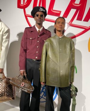 Liya Kebede Instagram - I have no words for this , happiest day me and my son ♥️ @shulkebs 🙏🏾 @pharrell @louisvuitton @bitton @henson @patmcgrathreal @karimbelghiran @vivamodel