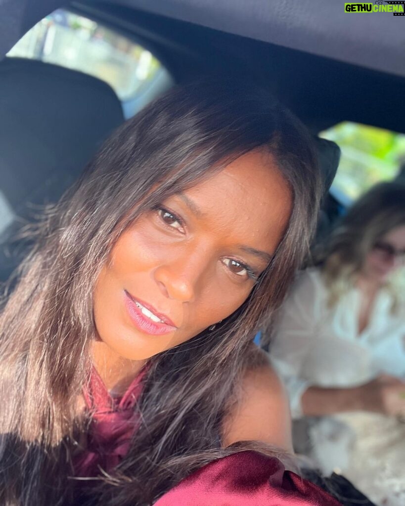 Liya Kebede Instagram - Peeked out of window of car on way to the red carpet in #cannes for the @festivaldecannes @lorealparis