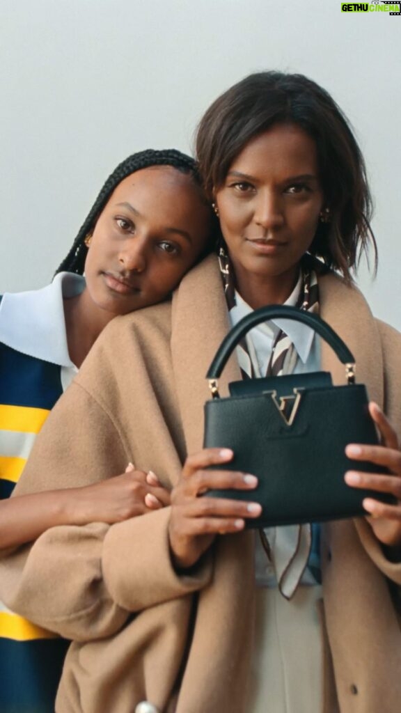 Liya Kebede Instagram - A story of style. Paying homage to one of the Maison’s most iconic bags, Liya Kebede and her daughter Raee embody the season’s editions of the #LVCapucines in some of Paris’ most picturesque places. Discover the #LouisVuitton campaign via link in bio.