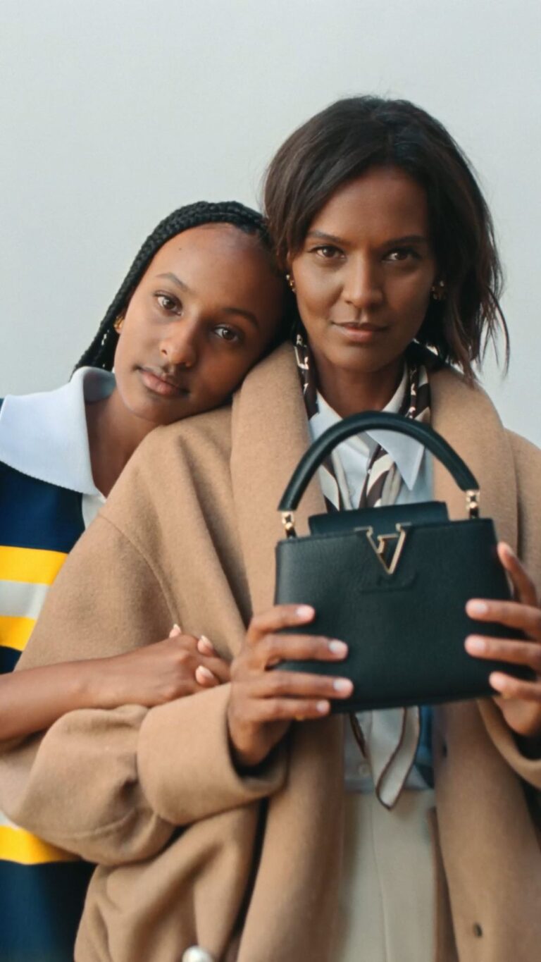 Liya Kebede Instagram - A story of style. Paying homage to one of the Maison’s most iconic bags, Liya Kebede and her daughter Raee embody the season’s editions of the #LVCapucines in some of Paris’ most picturesque places. Discover the #LouisVuitton campaign via link in bio.