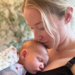 Liz Trinnear Instagram - Nico Iris Motte 🌸💕 . Born May 9th 2023 ✨ . We’ve been soaking up every moment since her arrival, absorbing the most profound love our hearts could ever imagine! She is the greatest gift we could ever ask for. Re-falling in love with @nathanielmotte all over again as he cares for his two gals and effortlessly steps into the role as best daddy ever. . Our little 🌈