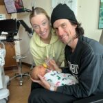 Liz Trinnear Instagram - Nico Iris Motte 🌸💕 . Born May 9th 2023 ✨ . We’ve been soaking up every moment since her arrival, absorbing the most profound love our hearts could ever imagine! She is the greatest gift we could ever ask for. Re-falling in love with @nathanielmotte all over again as he cares for his two gals and effortlessly steps into the role as best daddy ever. . Our little 🌈