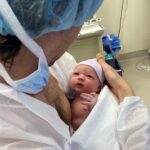 Liz Trinnear Instagram - Nico Iris Motte 🌸💕 . Born May 9th 2023 ✨ . We’ve been soaking up every moment since her arrival, absorbing the most profound love our hearts could ever imagine! She is the greatest gift we could ever ask for. Re-falling in love with @nathanielmotte all over again as he cares for his two gals and effortlessly steps into the role as best daddy ever. . Our little 🌈
