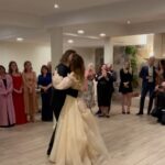 Liz Trinnear Instagram - Two of my favorites got married last weekend and it took me over a week to recover from smiling so hard (and to make this post) 😭😂💕 Their wedding was so full of love, happiness and magic, it was like a real life fairytale ✨ @lauramosescollins looked like a princess and @matthewstylist is her prince. I’ve known Matt for 12 years now and I’ve NEVER seen him so darn happy (and that’s saying a lot because he’s the happiest, most positive guy I know). Standing by his side as a groomswoman was an honor 💕 Laura is the kind of person you hope your best friend marries and I like to think that Matt is not the only lucky one here, we all gained Laura as a friend and I’m forever grateful. WHAT A BLAST! 💕💕💕 (Also - @nathanielmotte said I was serving up some Neo from the matrix vibes in my custom @alfredsung suit dress 😂 - hence photo number 3) Also also - shoutout to @reformation for making us gals look extra special for rehearsals 💕 Malibu, California